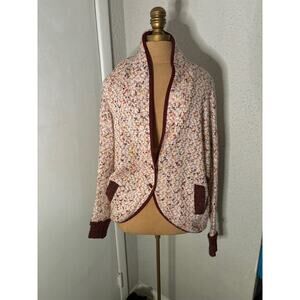 Lucca Couture High Low Button Front Sweater M Academia Preppy Grandmacore Cozy